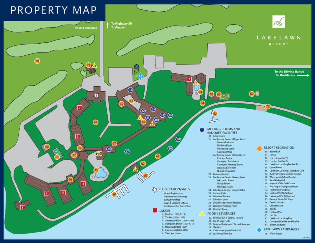 Lake Lawn Resort Property Map