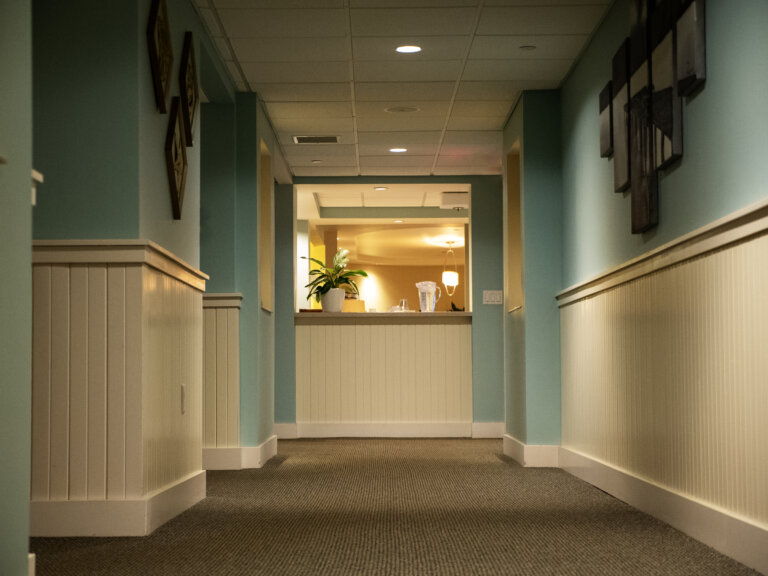 Hallway inside Calladora Spa