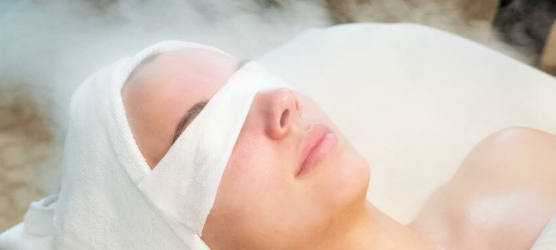 Girl getting a facial
