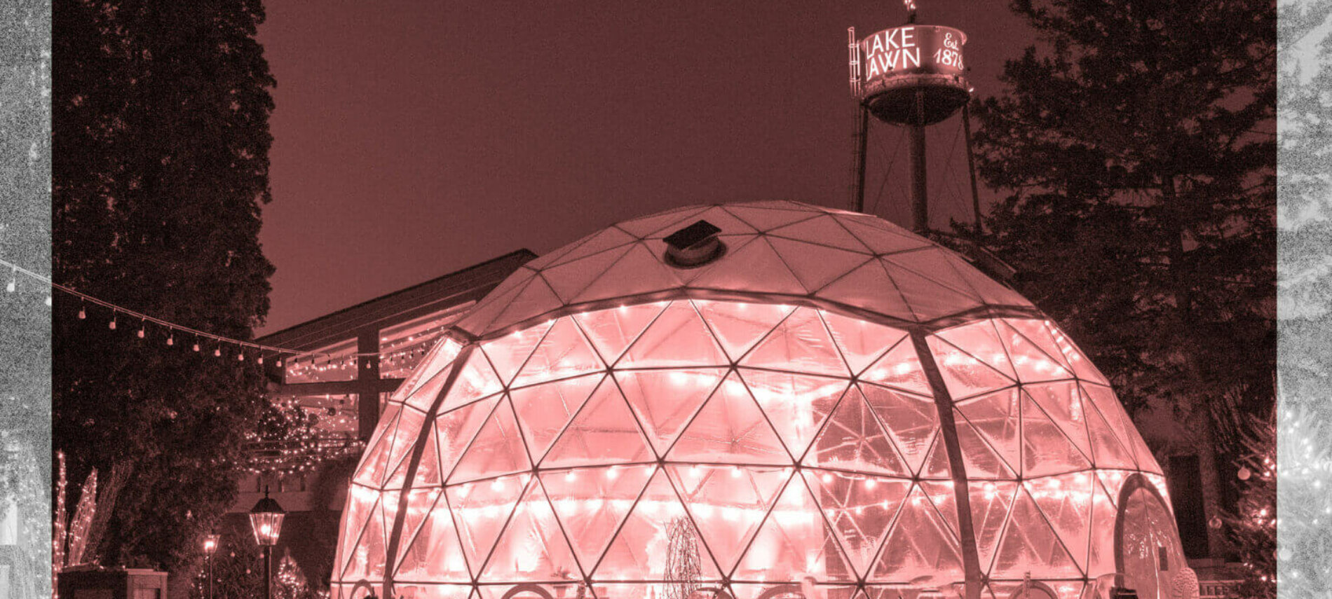Big red igloo at Lake Lawn Resort.