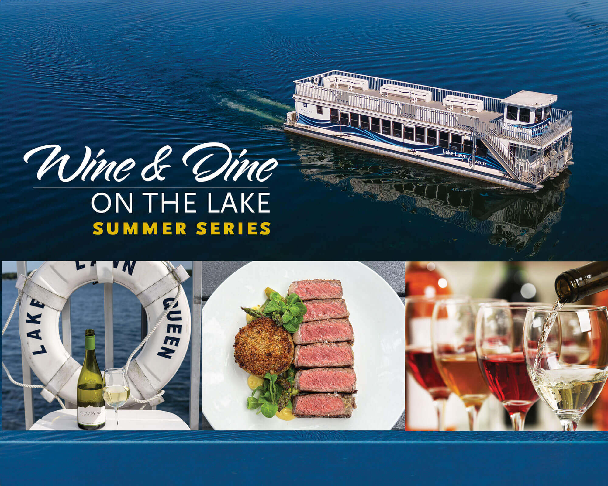 Wine and dine on the lake series