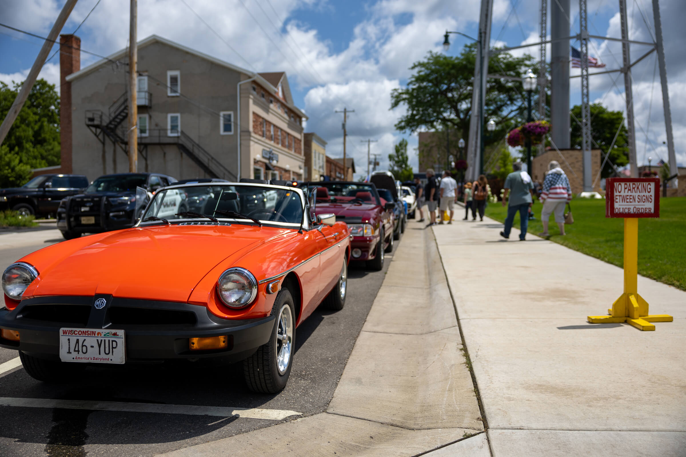 Parade and rally for the Cars Time Forgot Car Show.