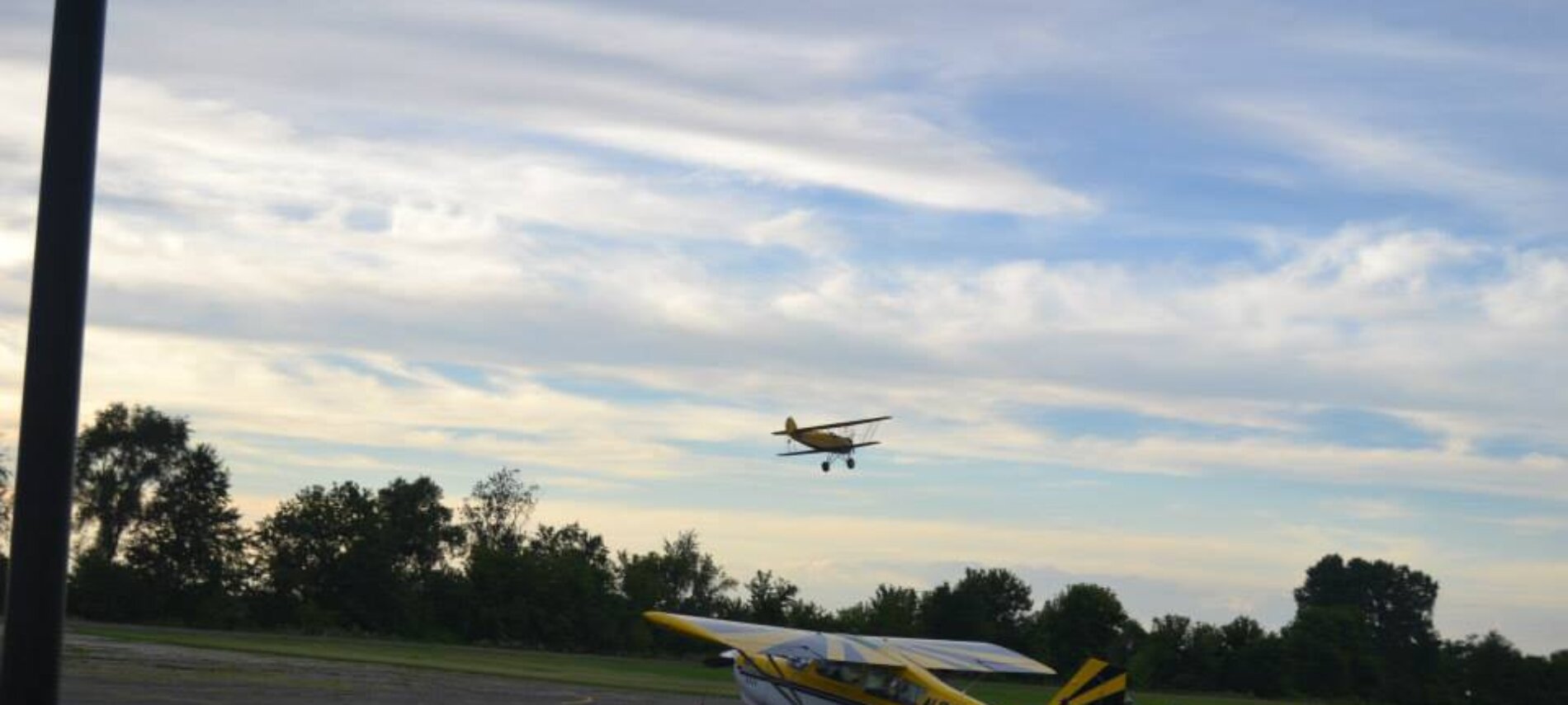 plane landing at Lake Lawn Resort Airport